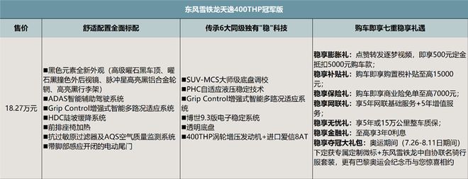 东风雪铁龙天逸C5 AIRCROSS 400THP冠军版上市售价1827万元(图9)